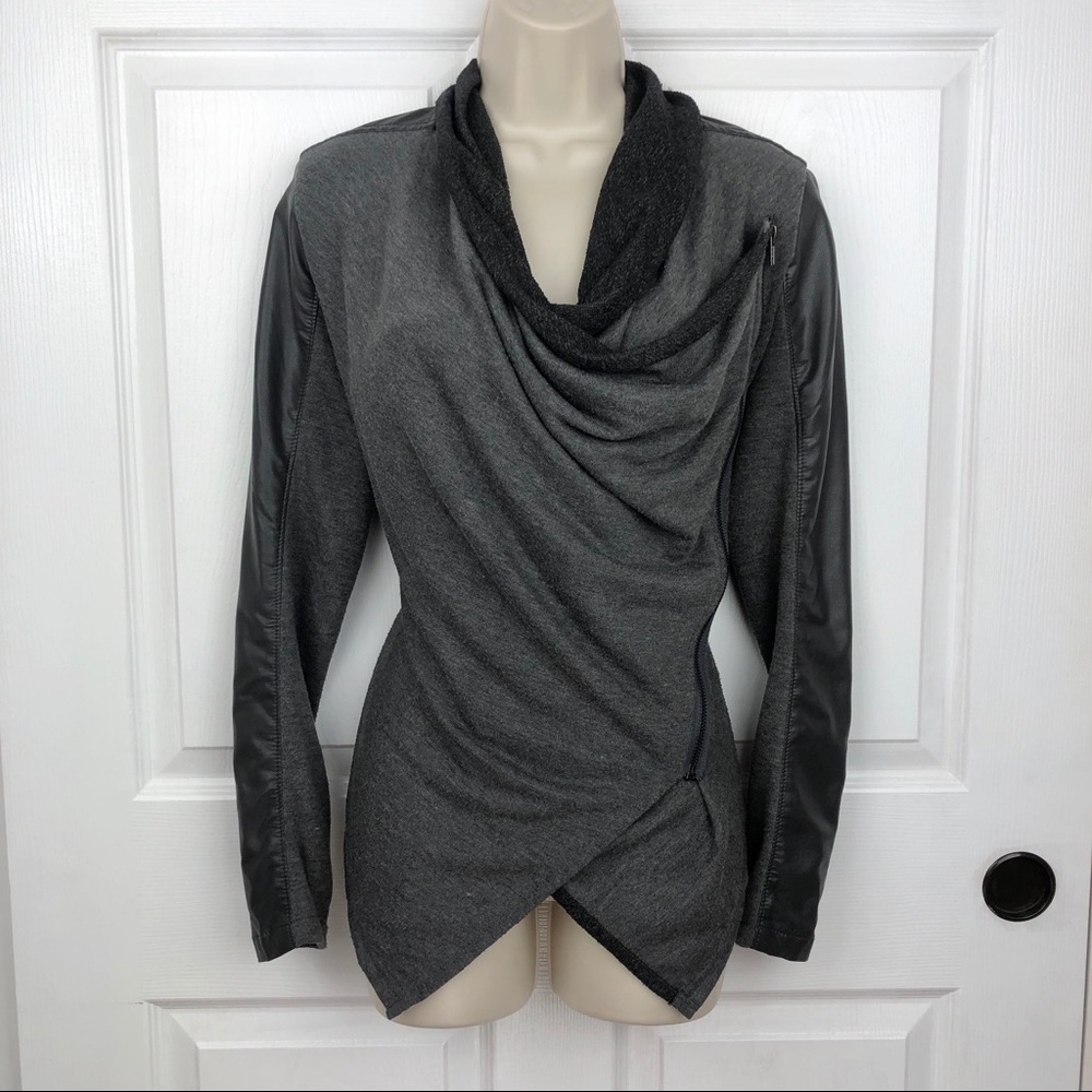 Blank NYC Droop Side Zip Moto Jacket